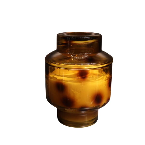 Leopar Kapaklı Yeşil Büyük Şampanya