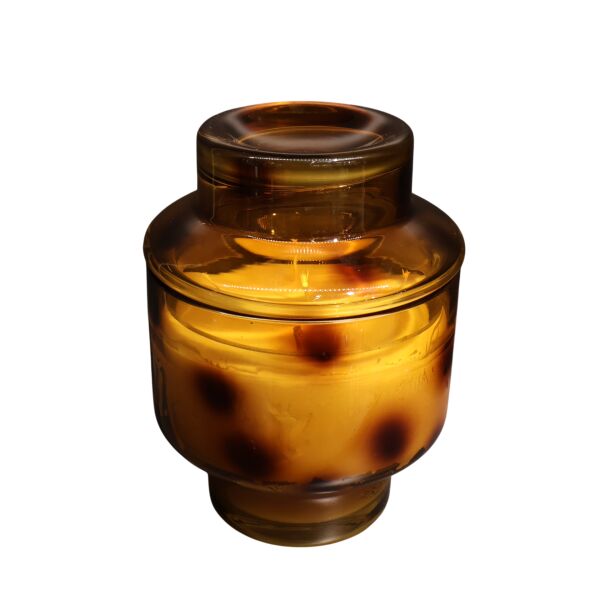 Leopar Kapaklı Yeşil Büyük Şampanya