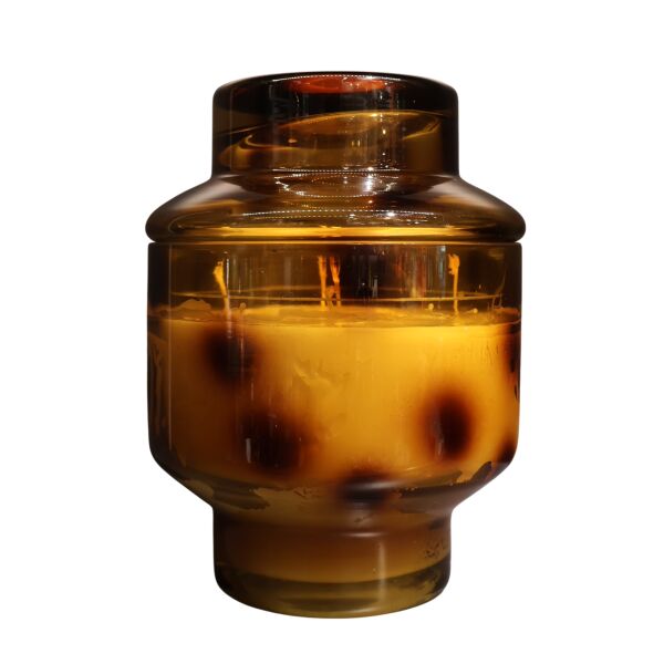 Leopar Kapaklı Yeşil Büyük Şampanya