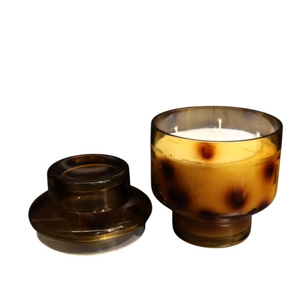 Leopar Kapaklı Yeşil Büyük Şampanya