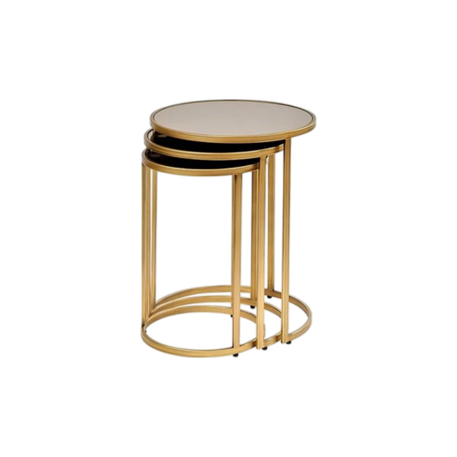 Gold Oval Zigon Sehpa