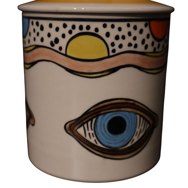 Göz Desen Silindir Küp S