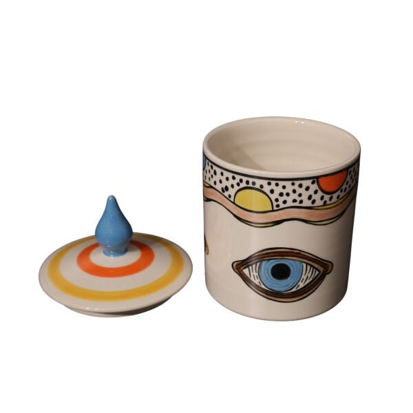 Göz Desen Silindir Küp S