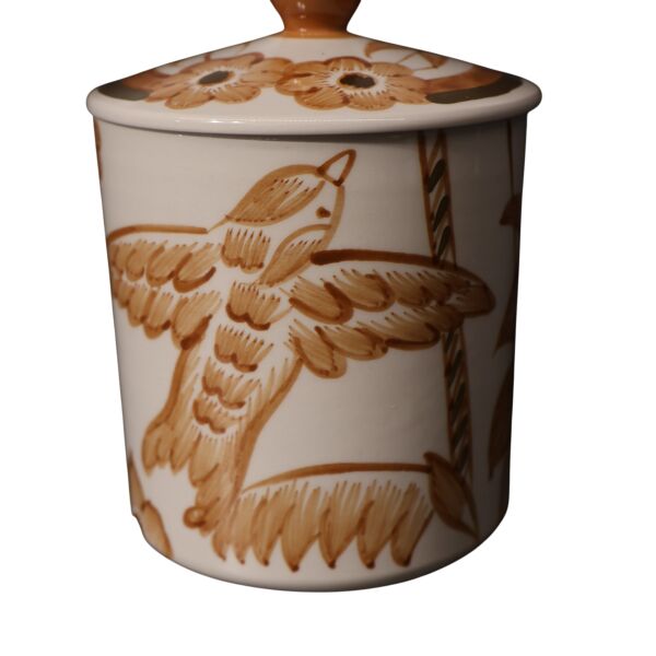 Kuş desenli Silindir Küp