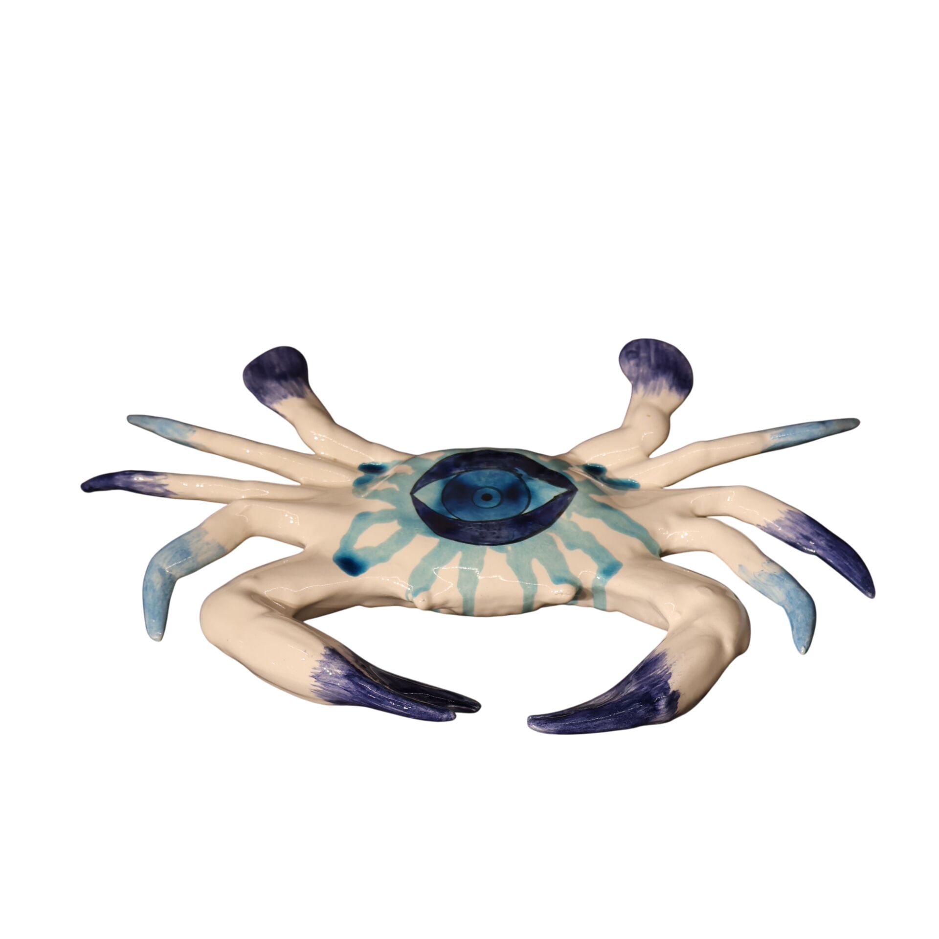 Mavi Beyaz Yengeç Obje