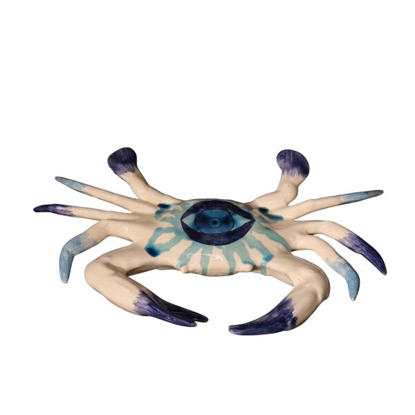 Mavi Beyaz Yengeç Obje