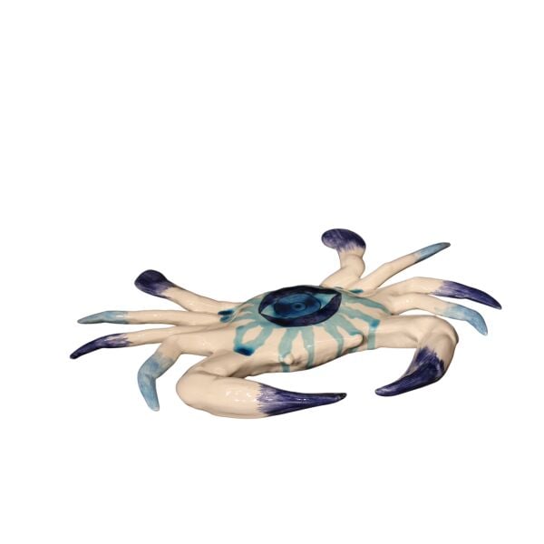 Mavi Beyaz Yengeç Obje