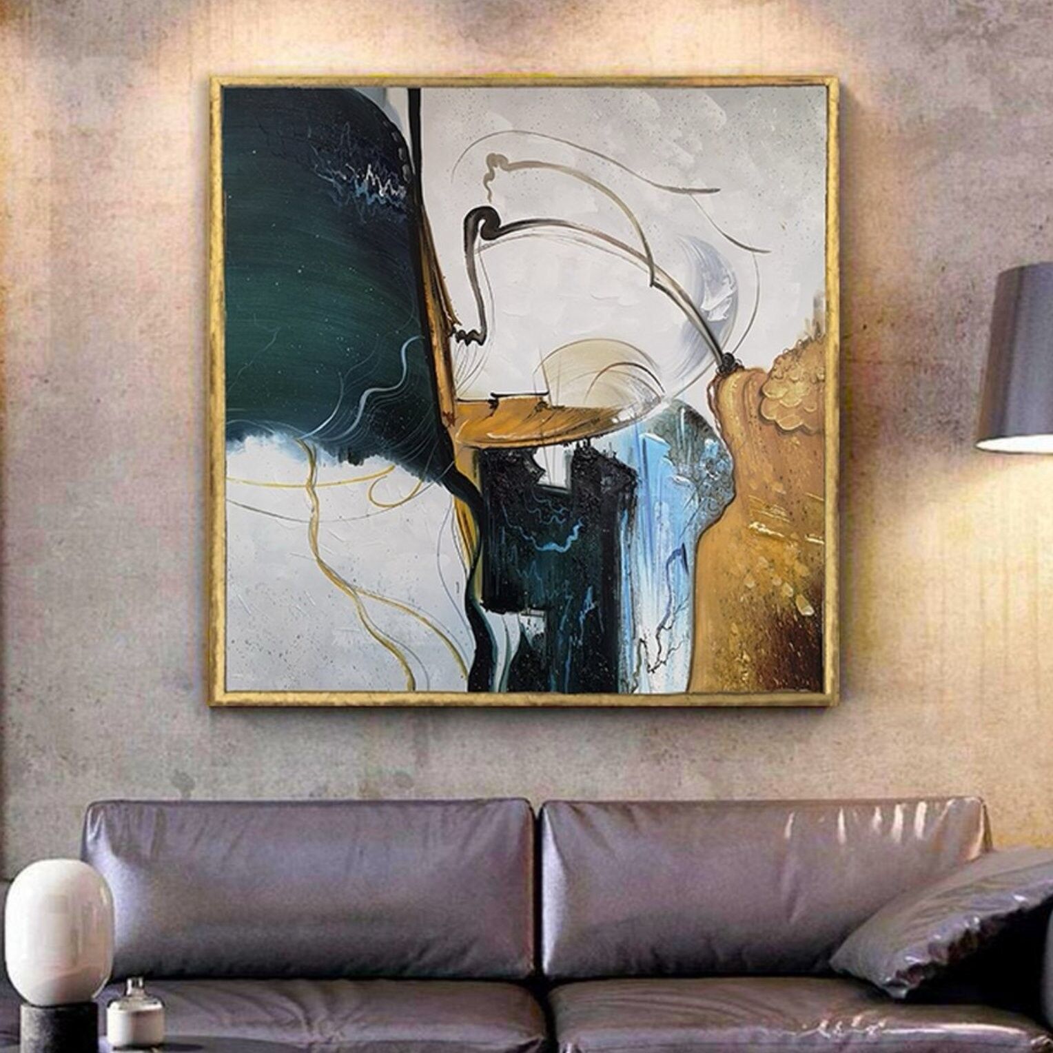 Soyut Renkli Modern Kanvas Tablo