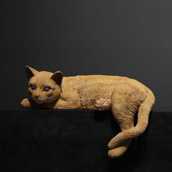 Uzanan Kedi Biblo Sarı