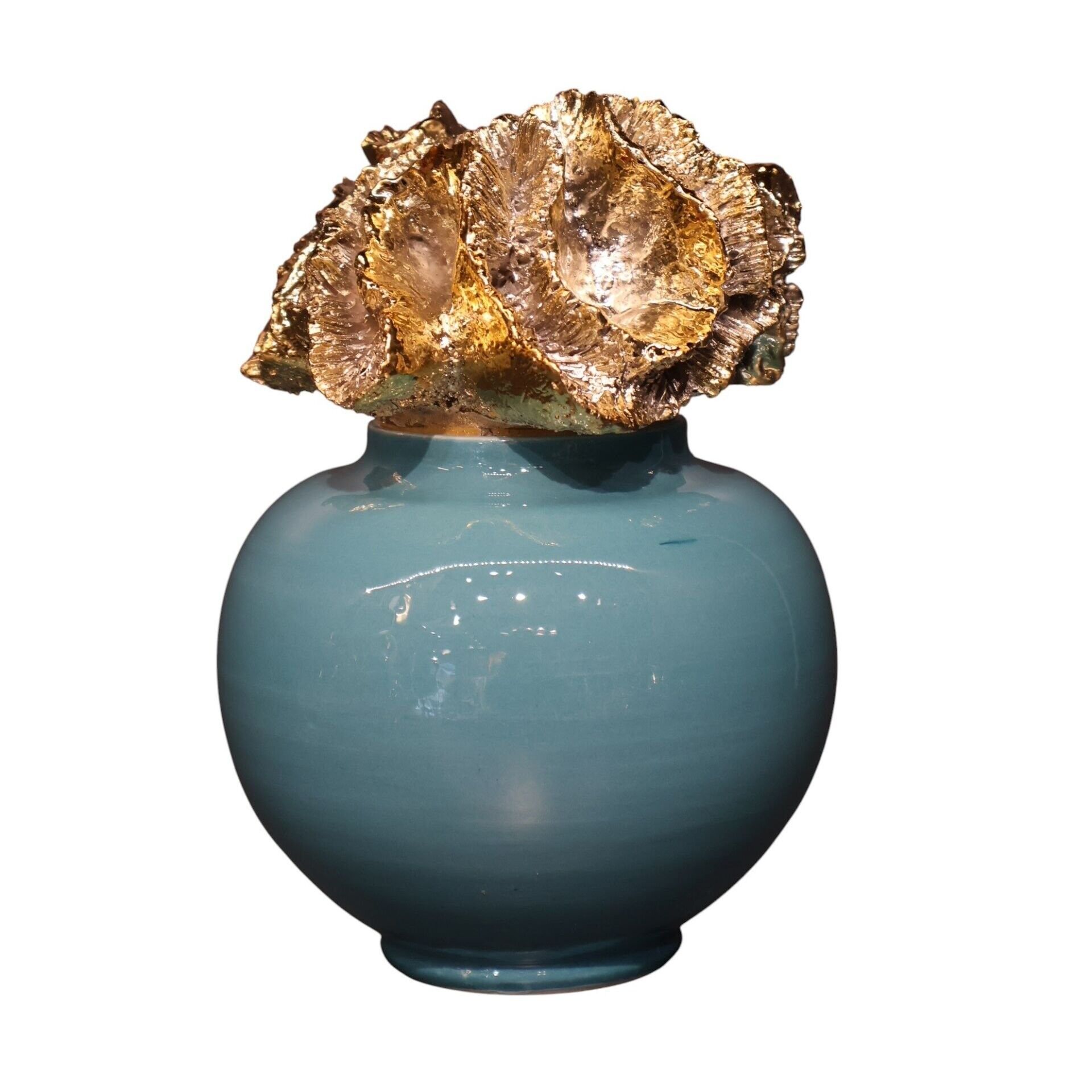 Gold Mercan Kapaklı Tombul Şah Küp