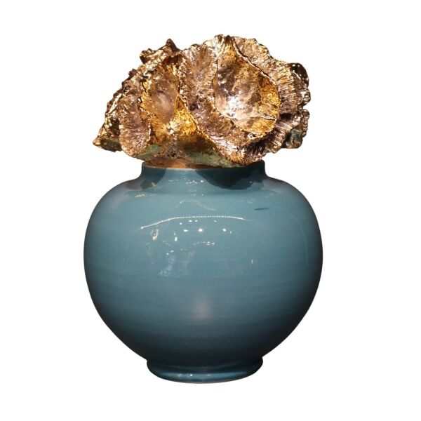 Gold Mercan Kapaklı Tombul Şah Küp