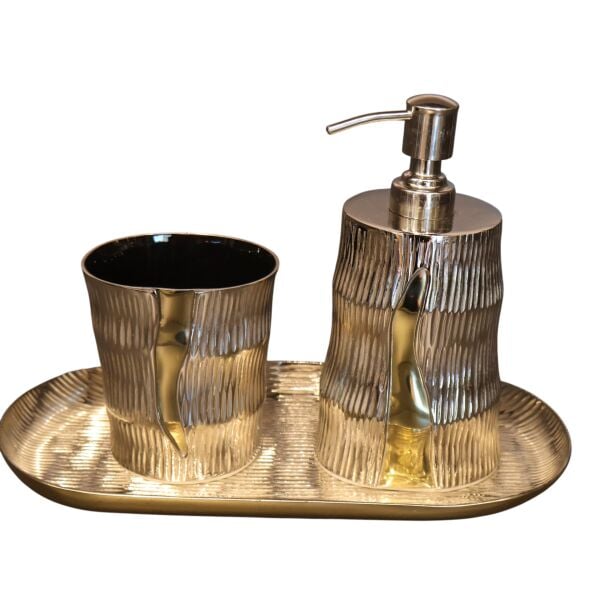 Silver Banyo Seti 30x15x20 Cm