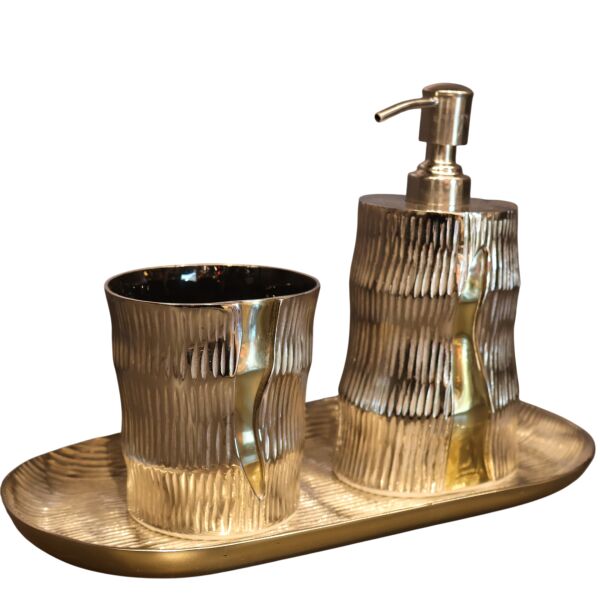 Silver Banyo Seti 30x15x20 Cm