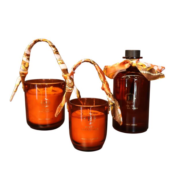 Lüx Oda Kokusu 2'li Mum Seti Amber