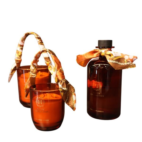 Lüx Oda Kokusu 2'li Mum Seti Amber