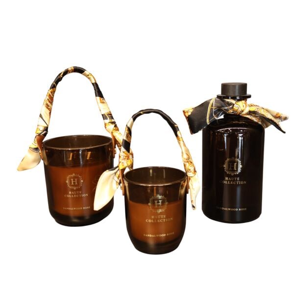 Lüx Oda Kokusu 2'li Mum Seti Sandal Wood