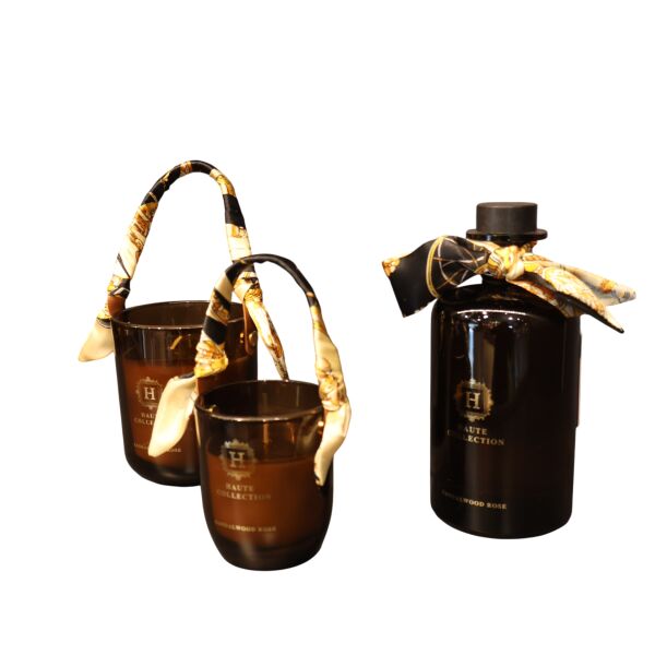 Lüx Oda Kokusu 2'li Mum Seti Sandal Wood