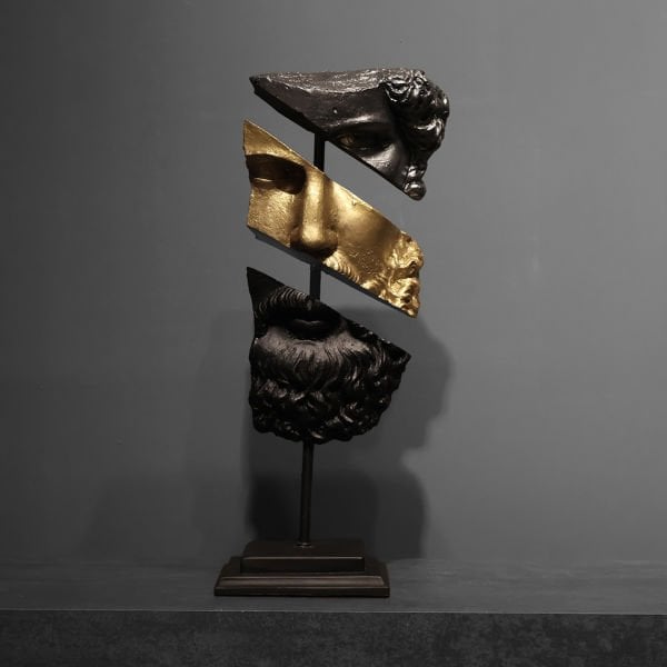Kaideli Poseidon Gri Gold 43x14 CM