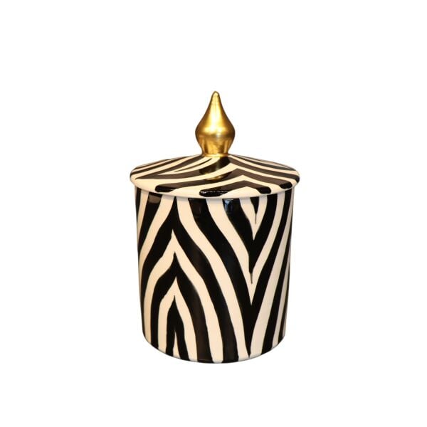Zebra Desen Silindir Küp Küçük