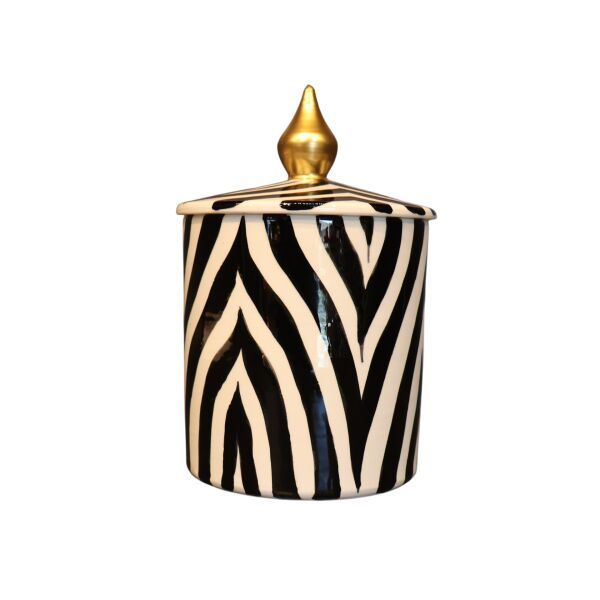Zebra Desen Silindir Küp Küçük