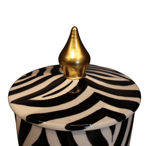 Zebra Desen Silindir Küp Küçük