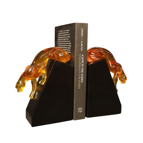 Jaguar Reçine Amber Kitap Tutucu