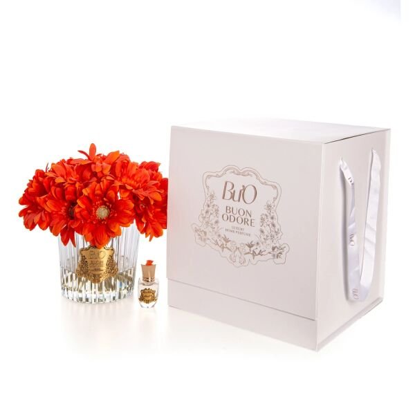 Cam Gold Gerbera Turuncu Luxury Home Perfume