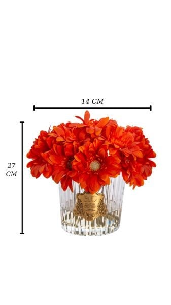 Cam Gold Gerbera Turuncu Luxury Home Perfume