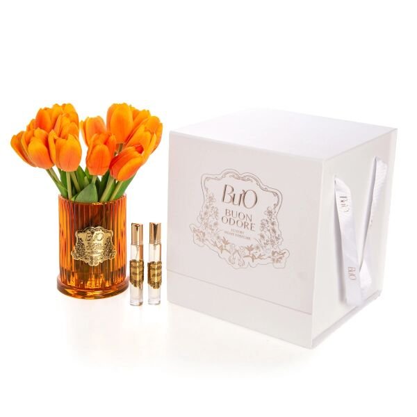 Gold Cam Renkli Lale Turuncu Luxury Home Perfume