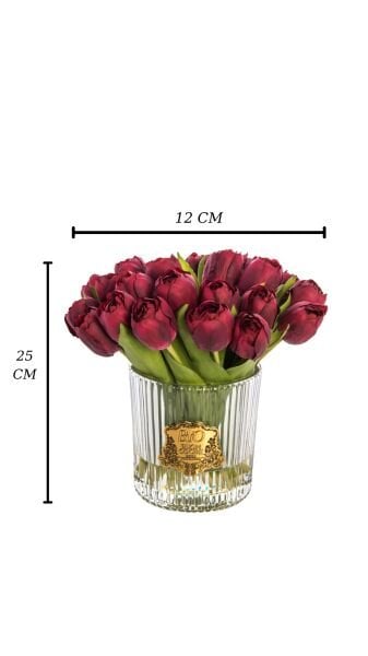 Cam Gold Petite Bordo Lale Luxury Home Perfume