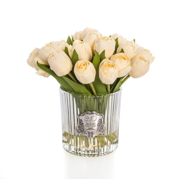Cam Silver Petite Krem Lale Luxury Home Perfume