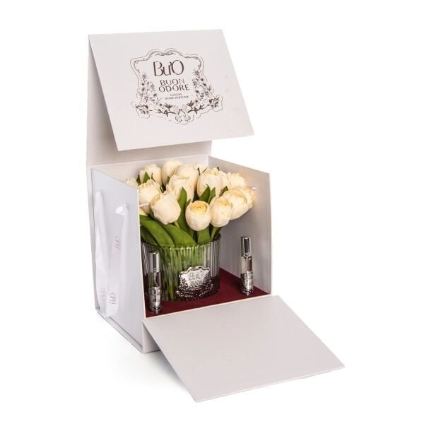 Cam Silver Petite Krem Lale Luxury Home Perfume