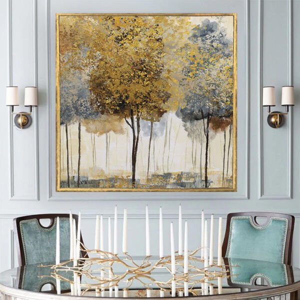 Soyut Ağaçlar Tablo