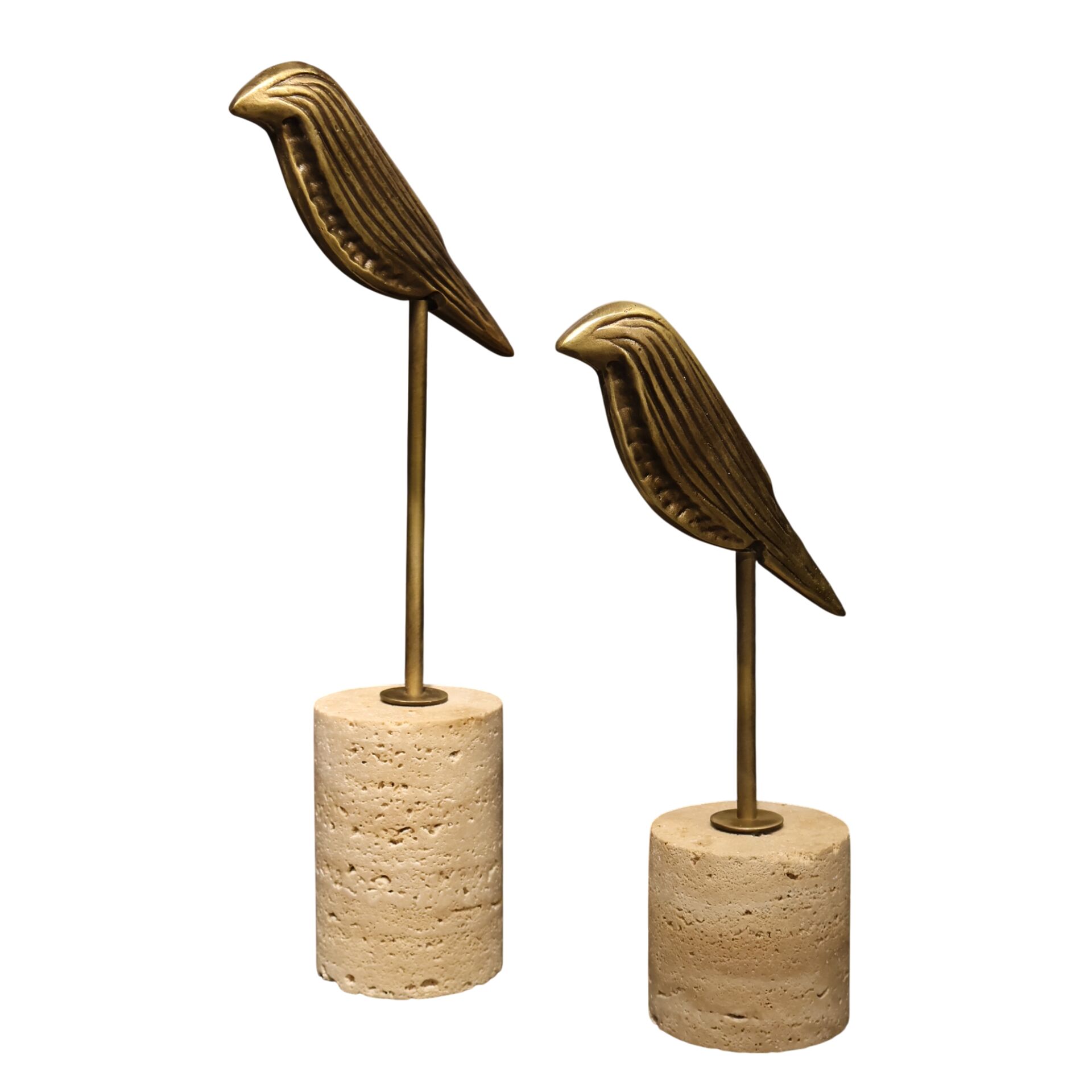 İkili Traverten Kuş Eskitme