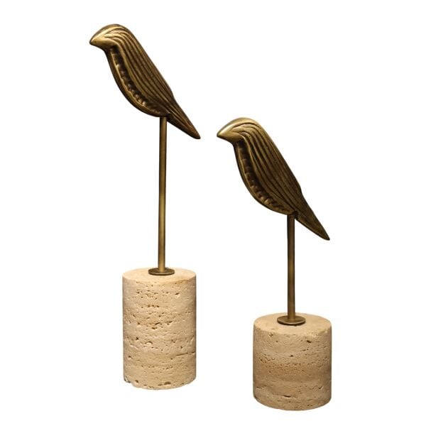 İkili Traverten Kuş Eskitme