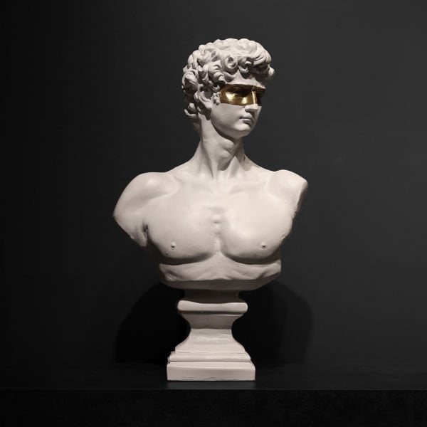 Büyük Davut Büst Gold Şerit 57x35 CM