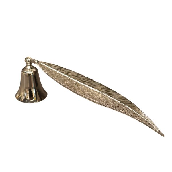 Yaprak Mum Söndürücü Eskitme Gümüş