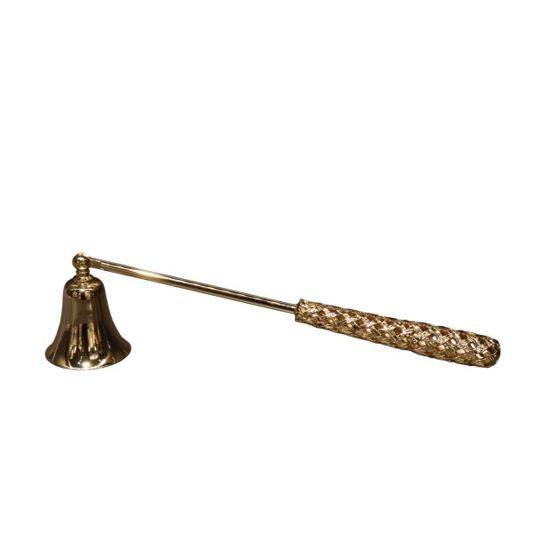 Hasır Mum Söndürücü Eskitme Gold