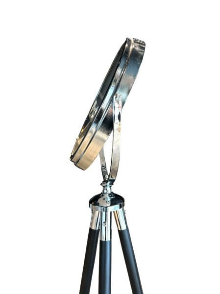 Haritalı Tripod Saat Gümüş