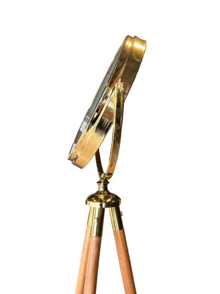 Haritalı Tripod Saat Gold