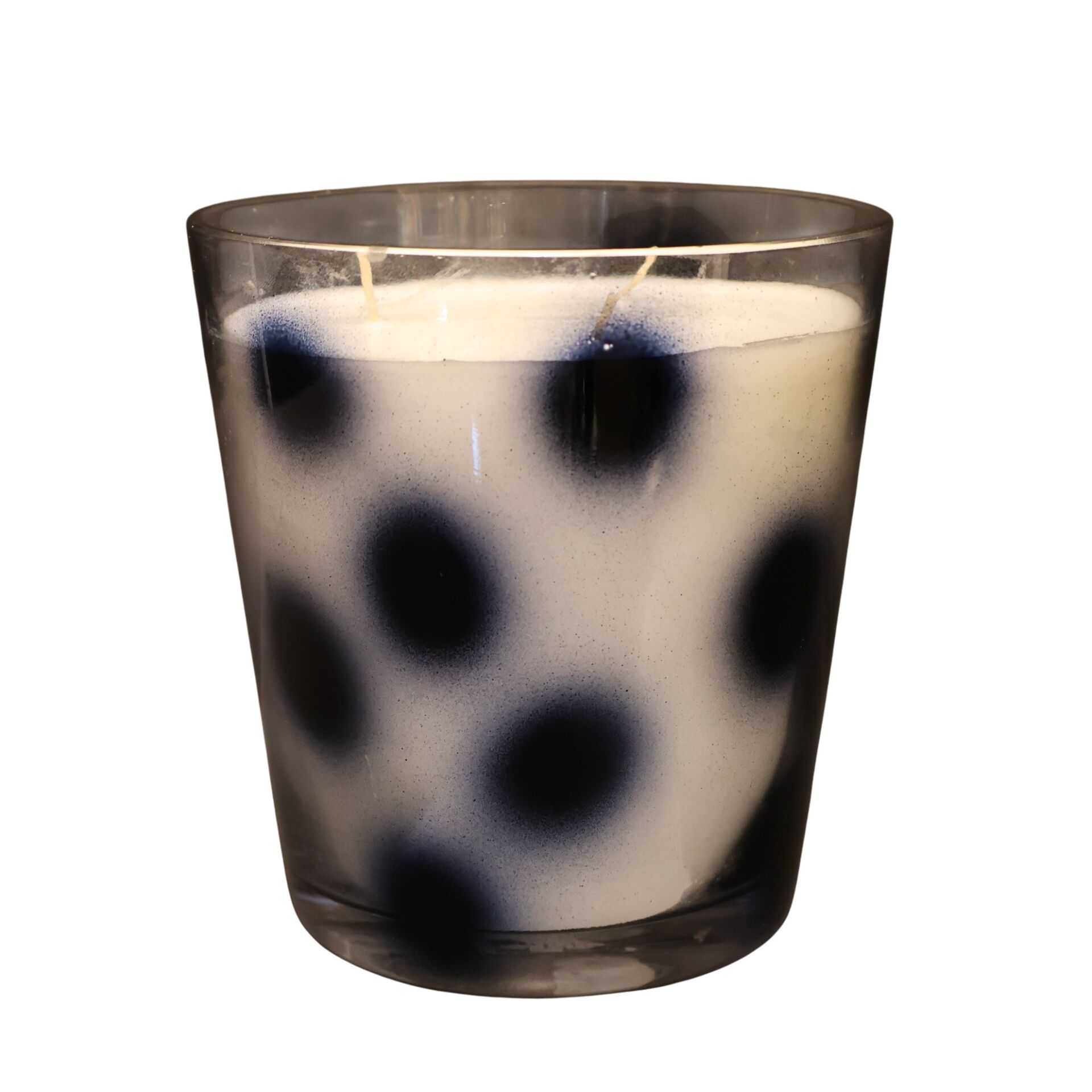 Leopar Siyah Puantiye Küçük Mum