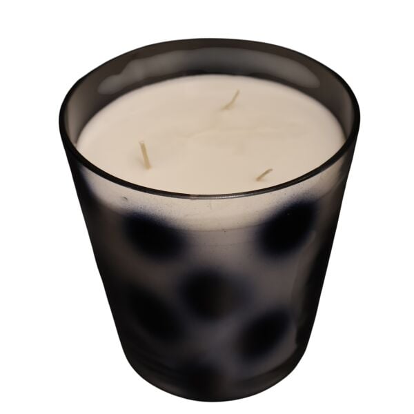 Leopar Siyah Puantiye Küçük Mum