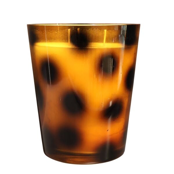 Leopar Puantiye Büyük Mum