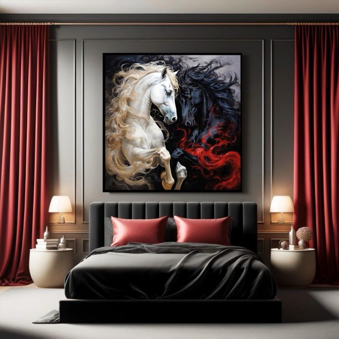 Siyah ve Beyazın Dansı Tablo