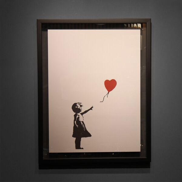 Banksy Girl With Balloon Edition Painting 220/500