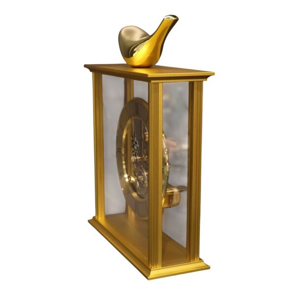 Gold Kuş Detaylı Masa Saati