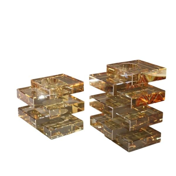 İkili Kristal Bal Mumluk