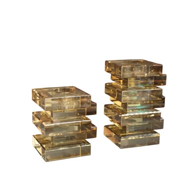 İkili Kristal Bal Mumluk