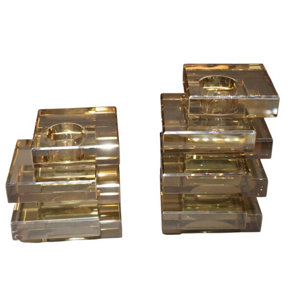 İkili Kristal Bal Mumluk