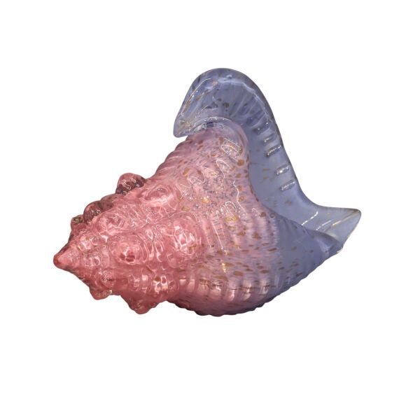 Mavi Sarı Deniz Kabuğu Büyük Amber-Pembe